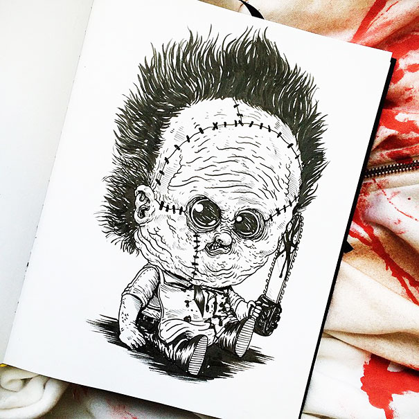 baby-terrors-iconic-horror-monsters-illustrations-alex-solis-15
