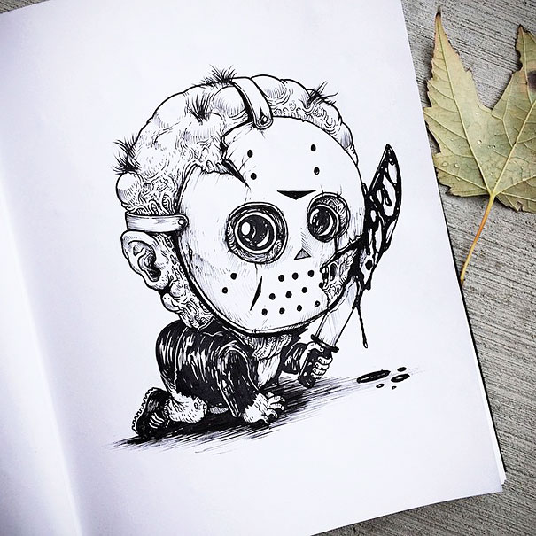 baby-terrors-iconic-horror-monsters-illustrations-alex-solis-4